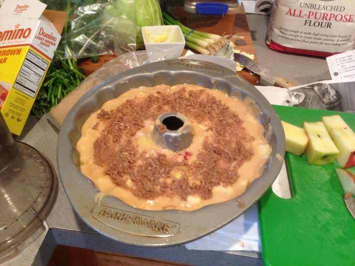 World's Best Apple Cake with Streusel Filling and Topping